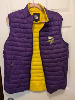 NFL Minnesota Vikings Lightweight Puffer Vest Men’s Size Large
