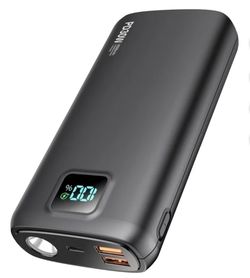 Portable Charger, 40000mAh Power Bank 30W USB C Fast Charging, Travel Essentials Battery Pack with 3W Flashlight & LED Display, External Battery for i