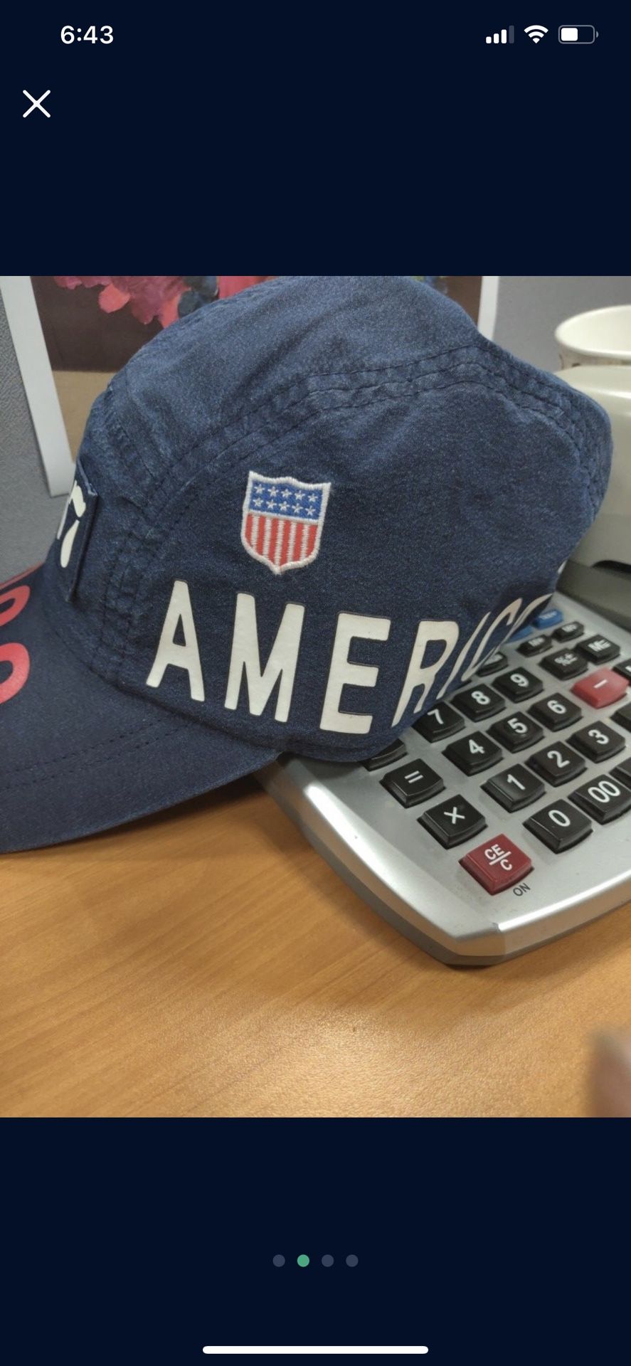 Brand new Polo Stadium 92 Indigo hat small