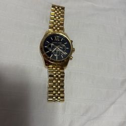 MICHAEL KORS MK8286 Lexington Chronograph Black Dial Gold-Tone Unisex Watch