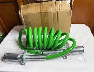 New, Firm, Torque 7-Way ABS 15 inches-foot Green Coil Trailer Electric Cable Power Cord 12inches Lead EL27715