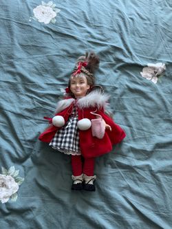 2000 Whobilation Hair Cindy Lou Dr Seuss How the Grinch Stole Christmas Doll 14"
