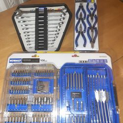 Brand New Drill & Drive, Mini Pliers & Wrench Sets!!