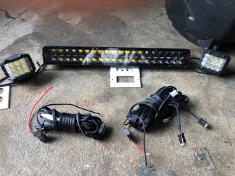 RC 20 inch rail lights with two 4 inch flood lights