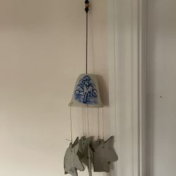 Ceramic Unicorn Wind Chime