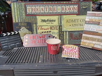 Home theater signs