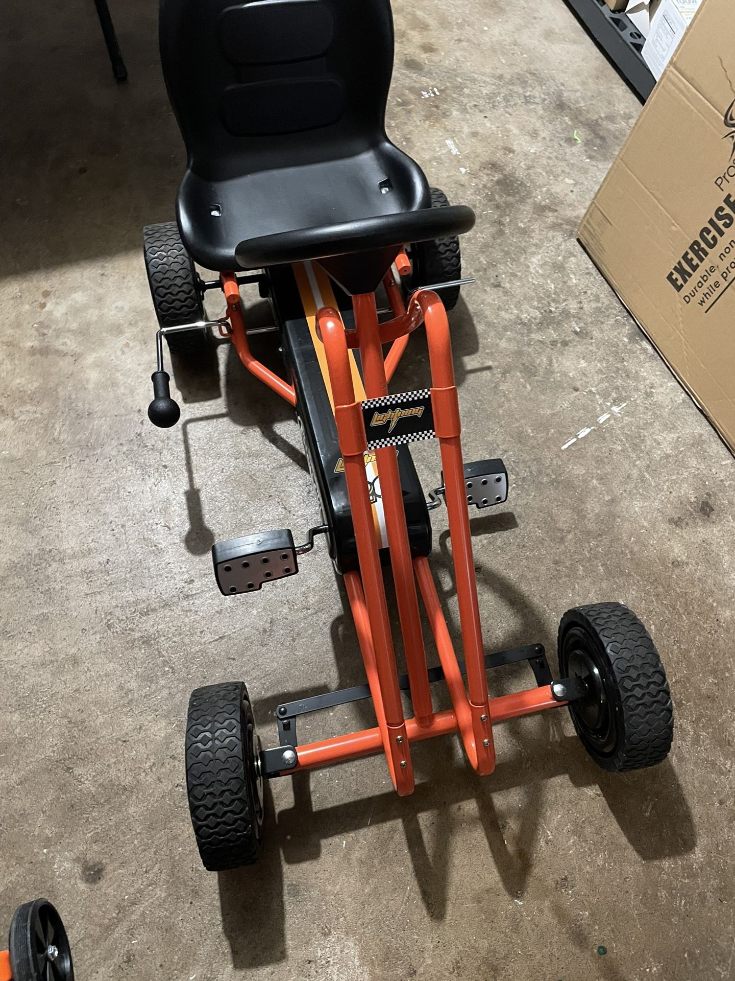 Pedal Go Kart With Hand Brakes And Adjustable Seat