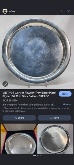 Vintage Cartier plate