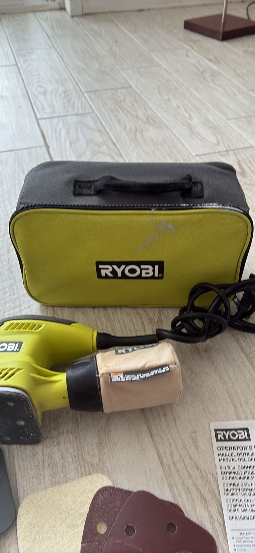 RYOBI Sander With Bag And All Parts Small Tools