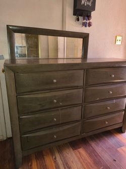 Dresser with mirror