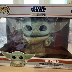 Funko Pop! Star Wars: The Mandolorian Toy, The Child Grogu, 10” Super Sized Pop 