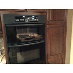 KITCHENAID Black Double Oven. Excellent Condition Microwave On Top With Rapid Cook. Paid $5000 Selling For $500