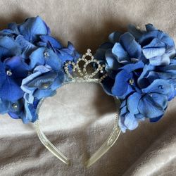 Disney Home Made Cinderella Floral Headband Ears