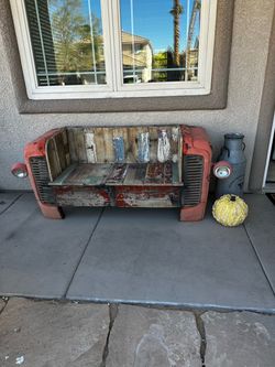 Vintage Tractor Front End Bench