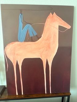 Abstract Horse Canvas Painting