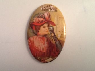 Vintage drink Coca Cola pocket mirror