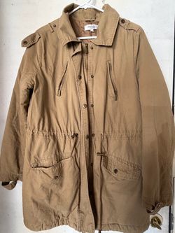 Women’s L Charlotte Russe Tan Utility Parka Jacket