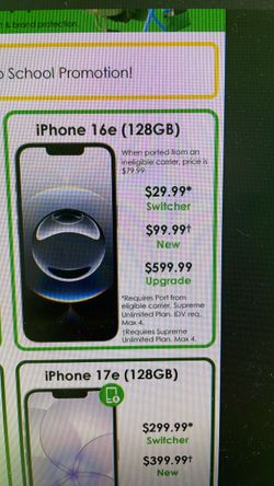 Iphone 16e switcher cricket deals