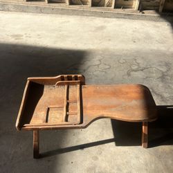 Vintage Original Side Bench Table Wooden