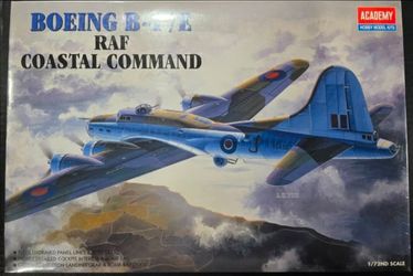 1994 Academy 1/72 Boeing B-17E RAF Coastal Command Model Kit#2141