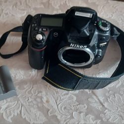 Nikon D80 Digital SLR Body Only Camera Black UNTESTED W/ BATTERY