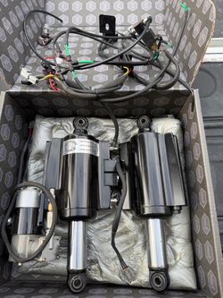 Shotgun Shock Air Ride Suspension Kit w/ Compressor & Wiring – Harley-Davidson