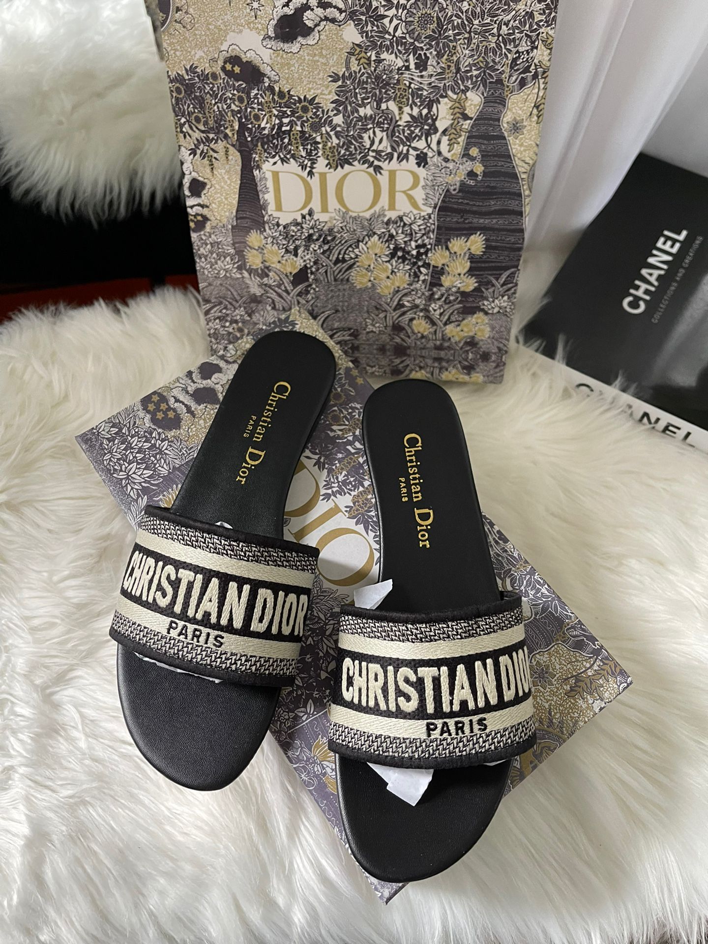 Christian Dior Sandals- Black Size 8