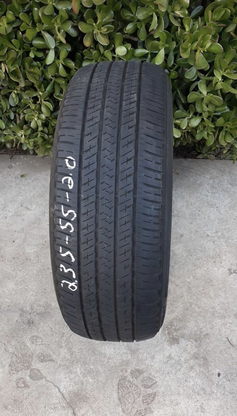 (1) 235/55/20 BRIDGESTONE ECOPIA 70% LIFE