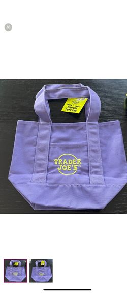 Trader Joe’s Mini Tote Purple Brand New