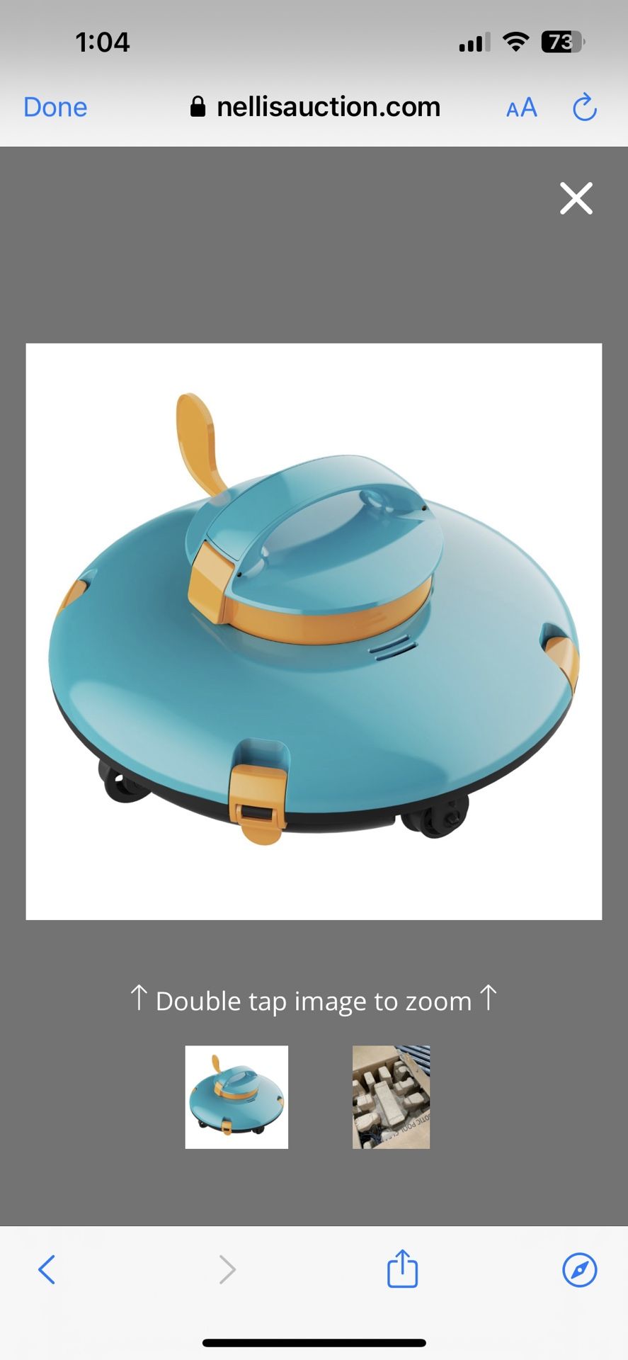 LVKE L1 Cordless Robotic Pool Cleaner, Pool Vacuum For Above Ground Pools With Obstacle-Crossing, 70 Mins Runtime, 40W Powerful Suction, Auto-Parking,