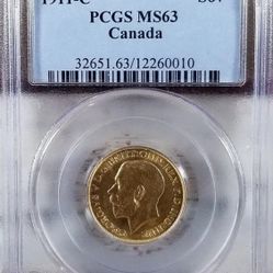 1911 Gold Canada Coin