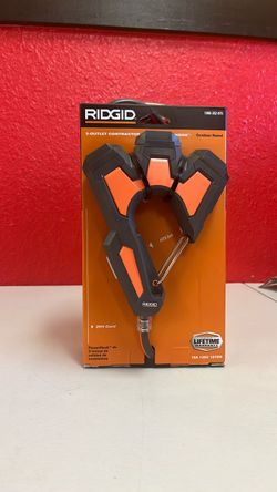 RIDGID 3-Outlet Contractor PowerHook Extension Cord