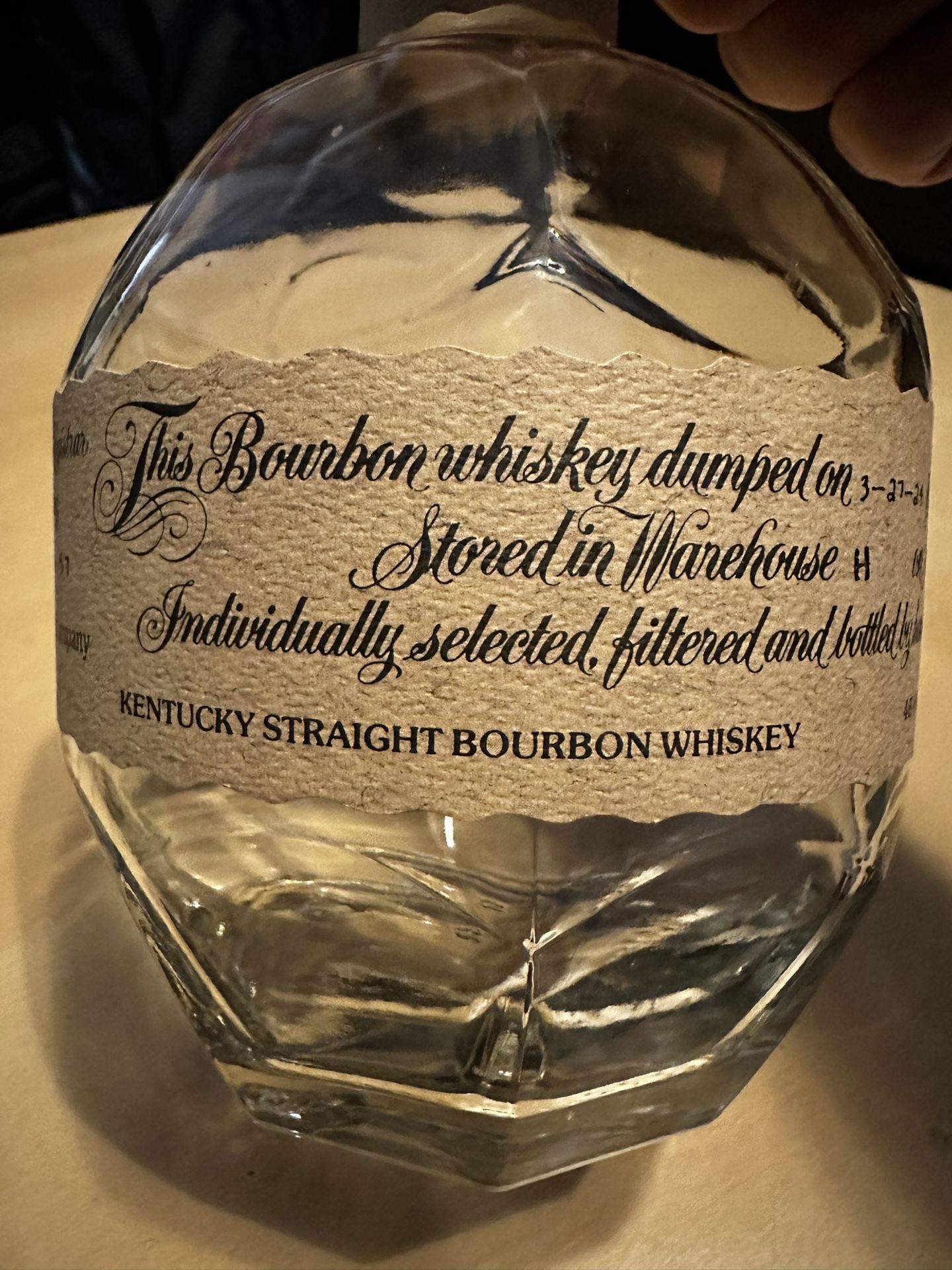 Blanton’s Whiskey Bottle Empty