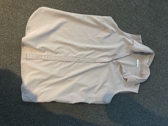 Columbia Sleeveless Button-Down Shirt women’s large