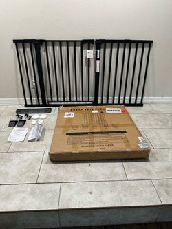 Extra Wide Baby & Pet Gate - Fits Openings 30” - 62.5”