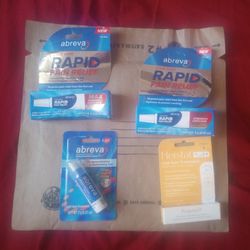 NWT 4 Pack Bundle Abreva / Herstat Plus+ Cold Sore Treatment 