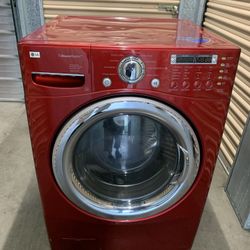 LG Steam Washer Cherry Red Color