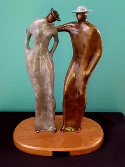 Rare Vintage 2003 Guilloume Perez EMPATHY Bronze Sculpture Limited Edition 4/18