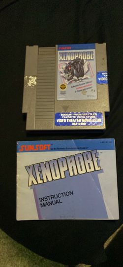 Xenophobe NES Cartridge with Manual