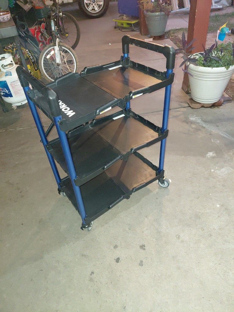 WORKPRO COLLAPSIBLE CART 3 TIERS