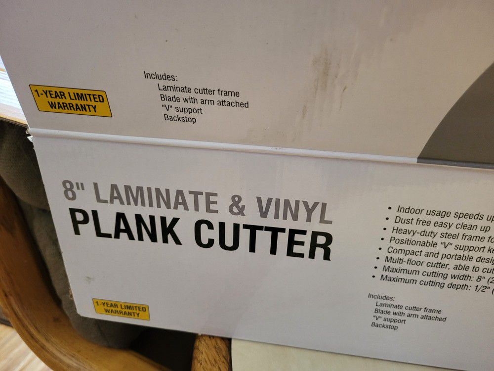 8" PLANK VINYL & LAMINATE CUTTER...USED A FEW TIMES