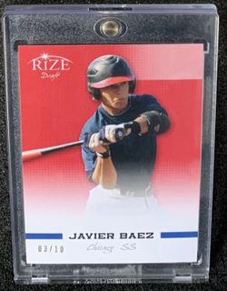 2012 Javy Baez Leaf Rize Draft Red Rookie #3/10