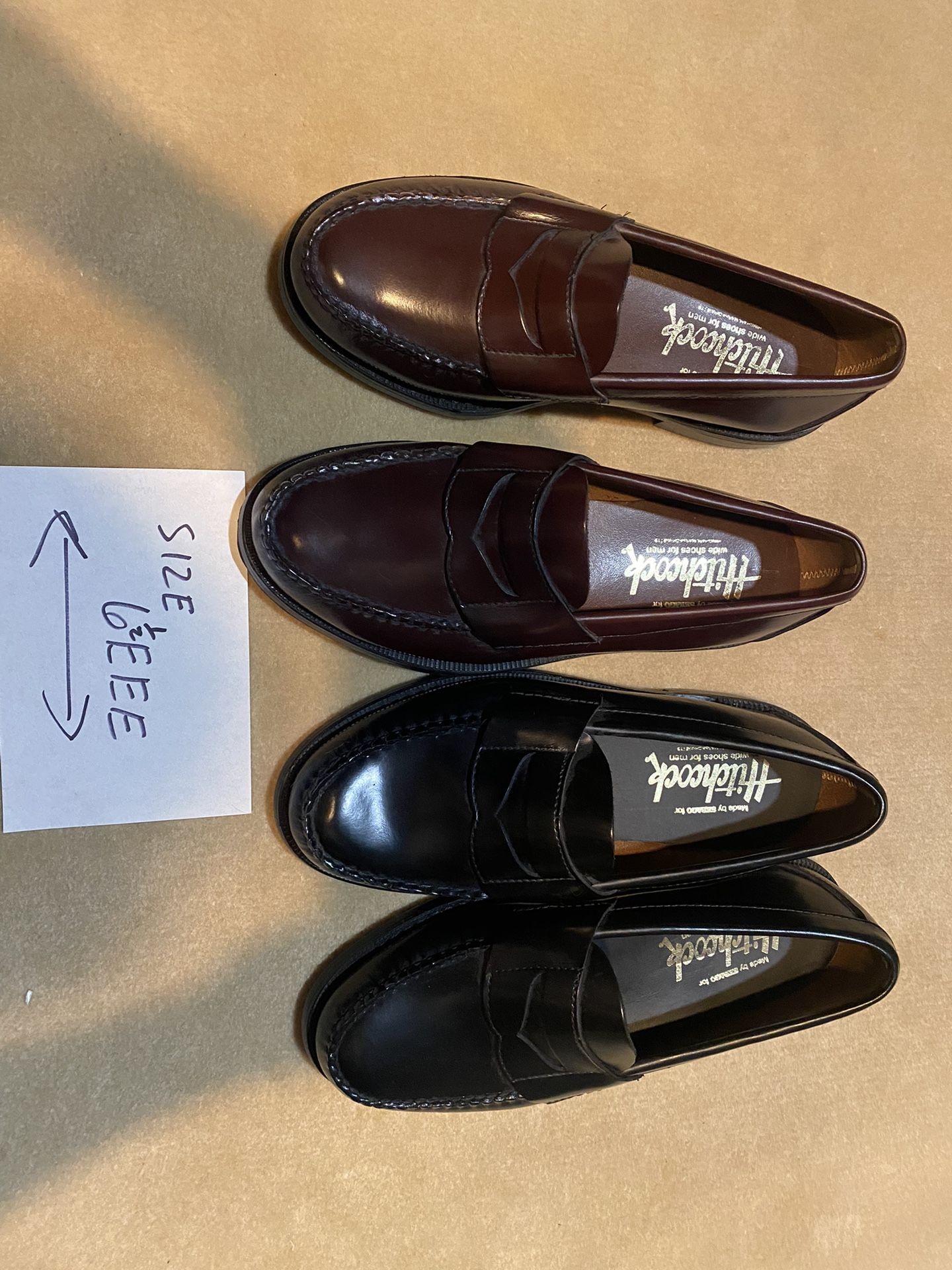 Hitchcock Loafers Hitchcock 7193 Mens Black Extra Wide 3E Loafers & Slip Ons  main image 3