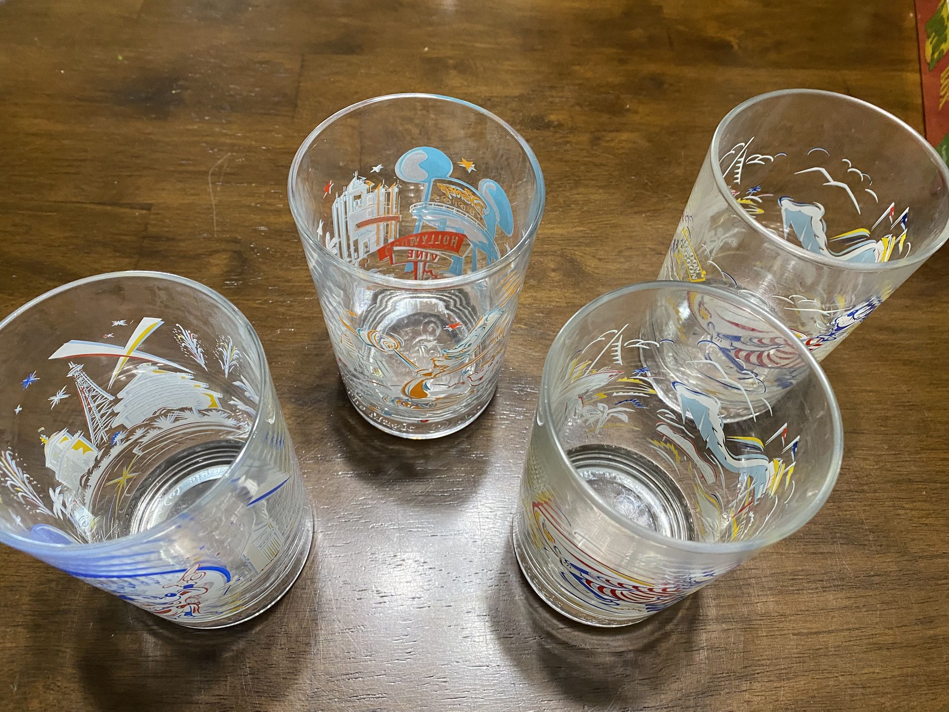 Walt Disney World McDonald's Remember the Magic 25th Anniversary Glasses 1996