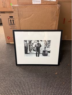 Framed Taxi Driver Black & White Movie Still – 1970s Film Wall Art