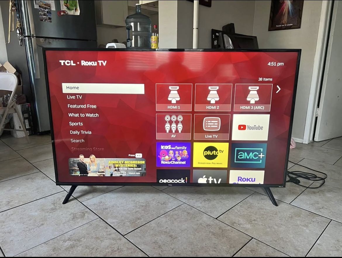 65” TCL Roku Smart Tv 