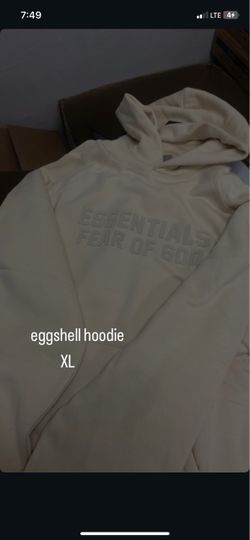 Fear of God Essentials Hoodie XL Eggshell