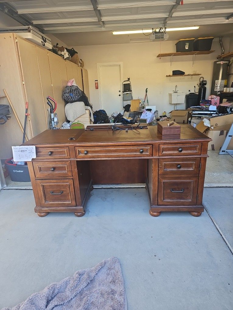 Desk and Matching Cabinet