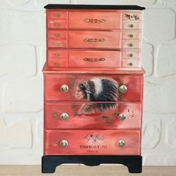 Indian Dresser Ladies Chest Of Drawers Women’s Girls Wood Furniture Native American Indian