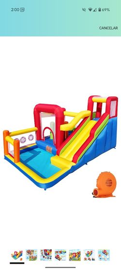 Inflatable Pool House Slide 